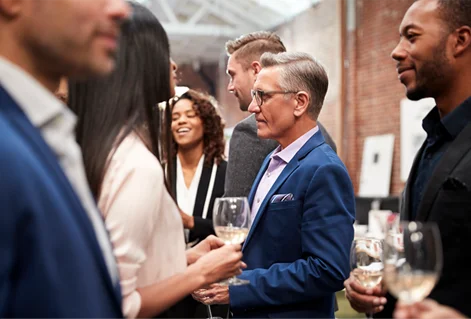 Guests attending a fundraising gala